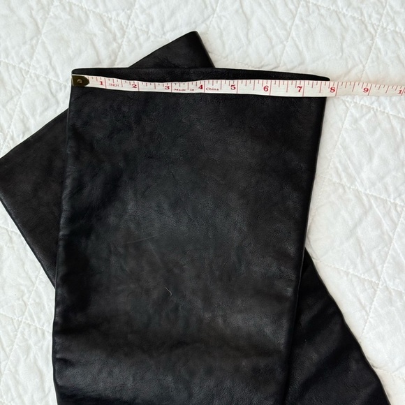 Authentic MICHAEL KORS FLEUR Black Leather Designer Convertible Tall - Picture 9 of 13